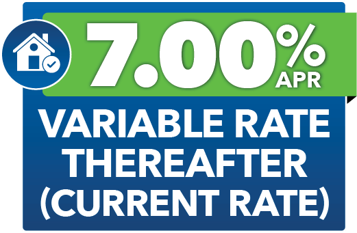 7.00% APR Variable Rate Thereafter