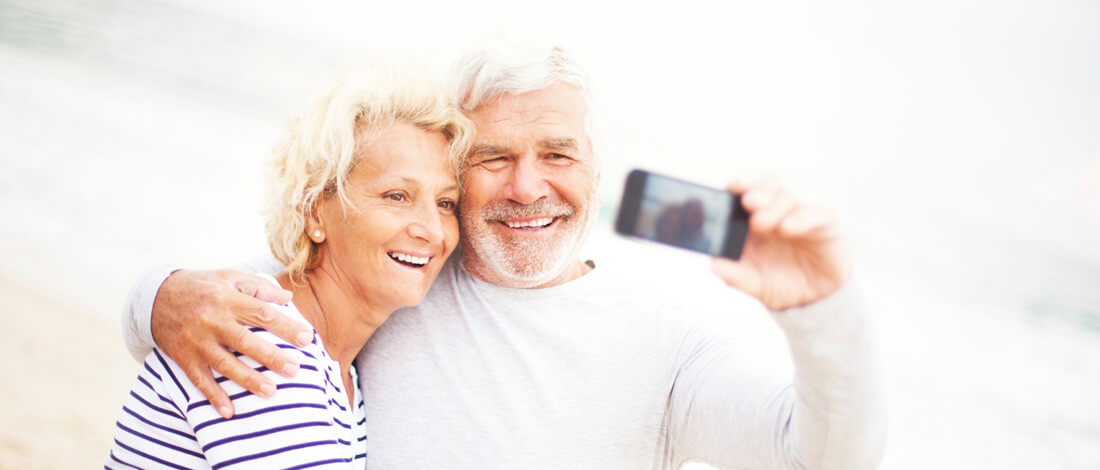 couple taking a selfie