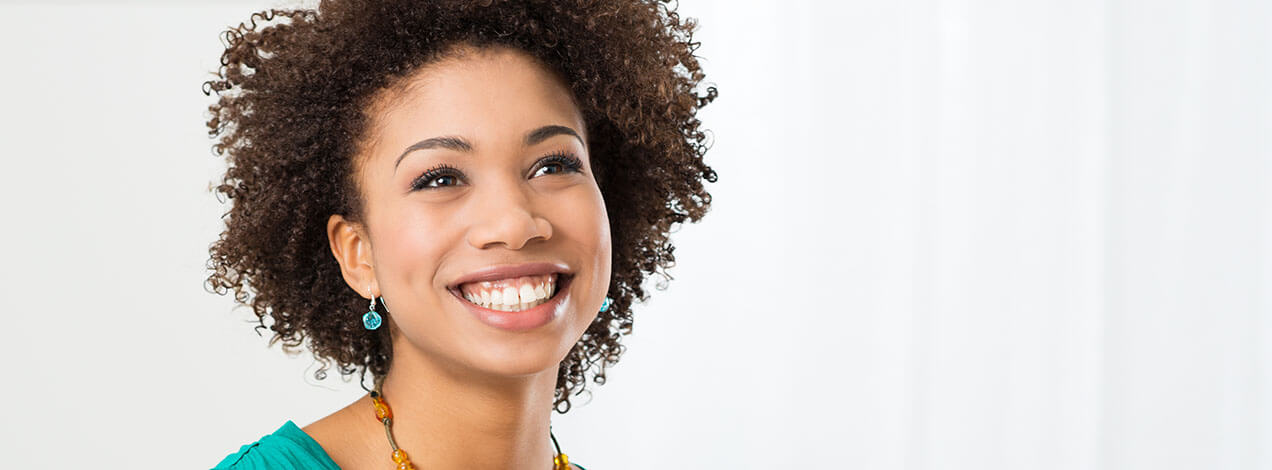 woman smiling