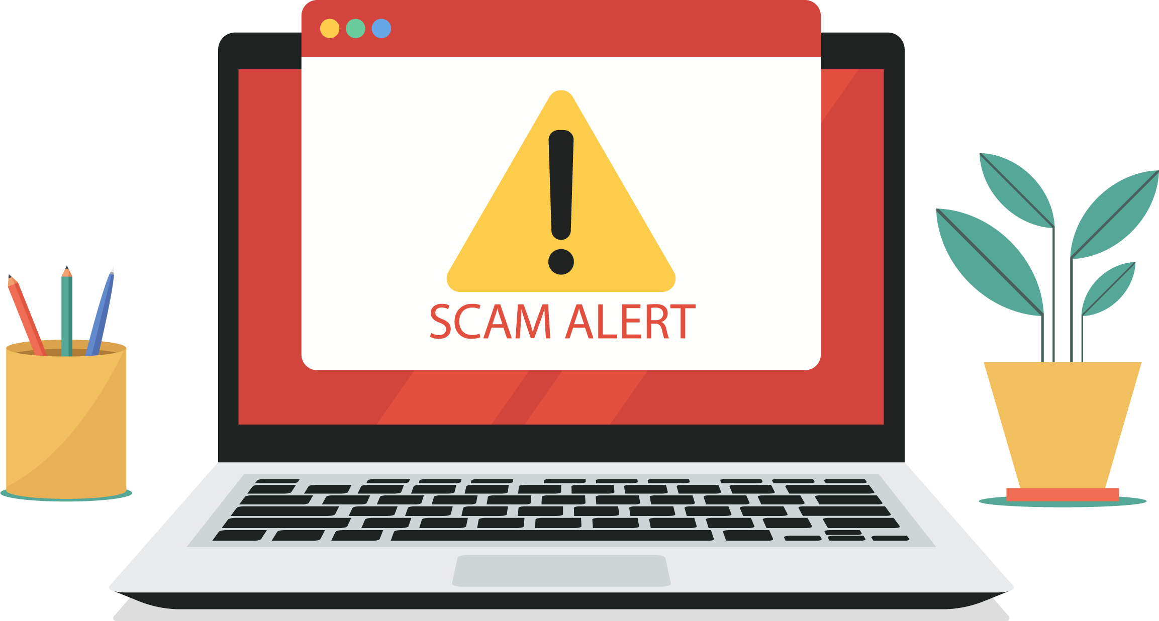 Scam on Laptop