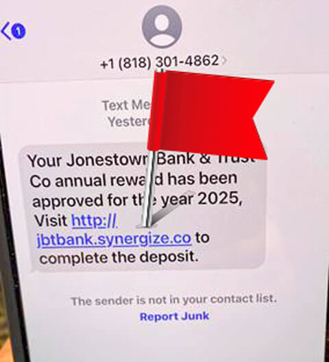 Scam Text Example