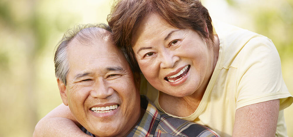couple smiling