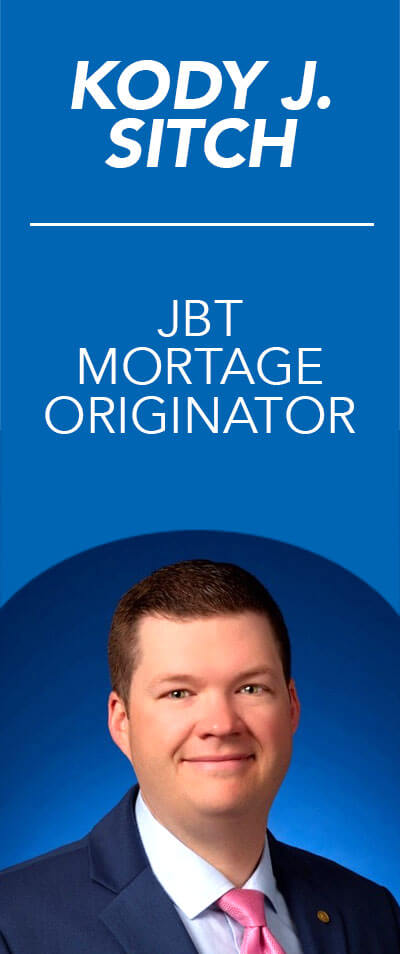 Photo of Kody J. Sitch, JBT Mortgage Originator