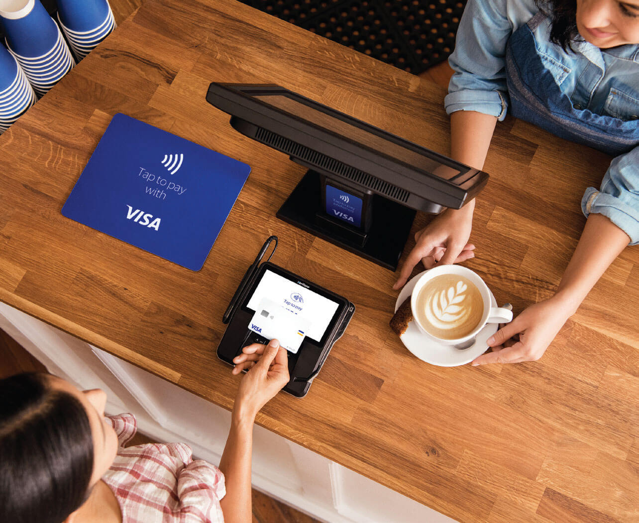 credit card and phone